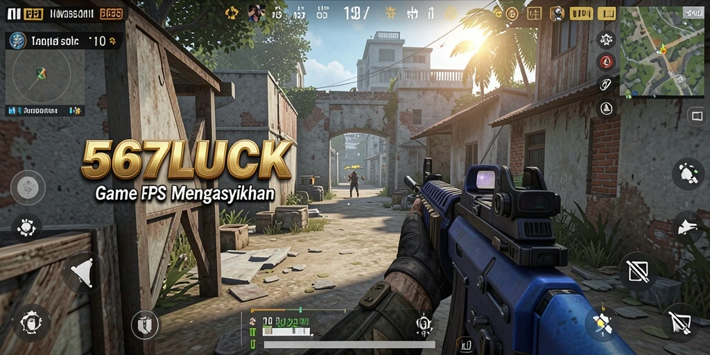 Tampilan gameplay seru dari 567LUCK dengan tempur FPS yang mendebarkan.