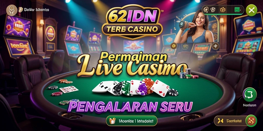 Tampilan permainan Live Casino yang menegangkan dan interaktif.