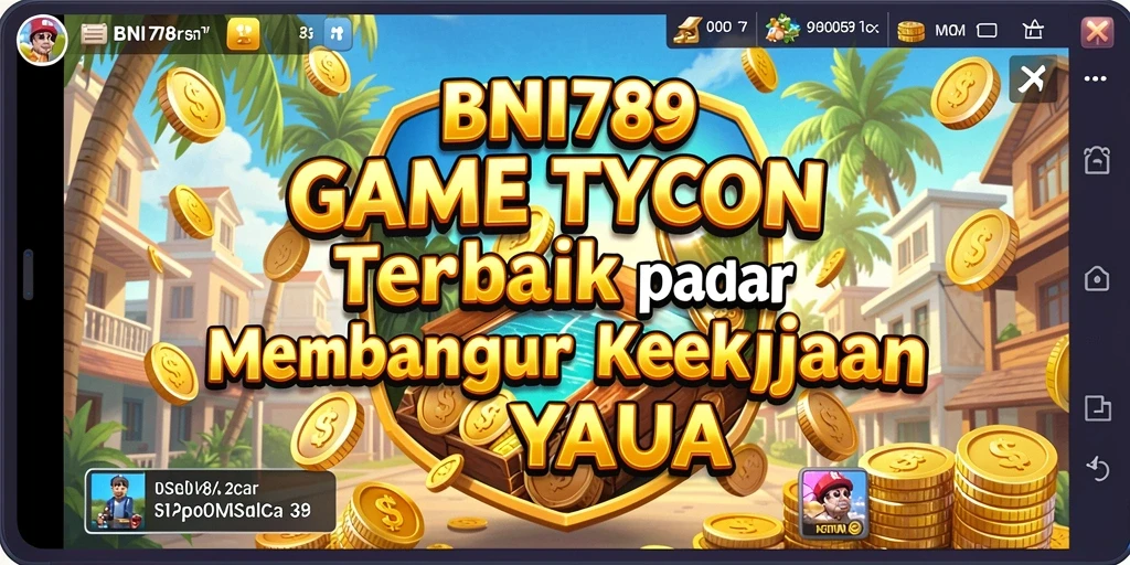 Screenshot BNI789 menampilkan gameplay seru dalam membangun kerajaan Tycoon.