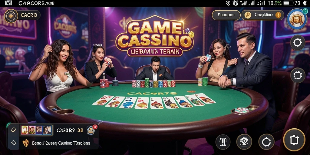 Tampilan utama gameplay Live Casino yang seru dan interaktif di CACOR78.