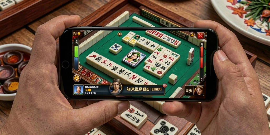 Tampilan gameplay Mahjong yang menarik di DANAGAME.