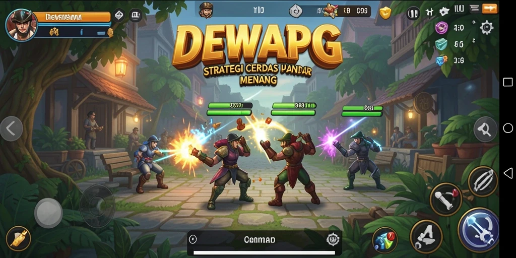 Tampilan gameplay DEWAPG yang mendebarkan dan menantang.