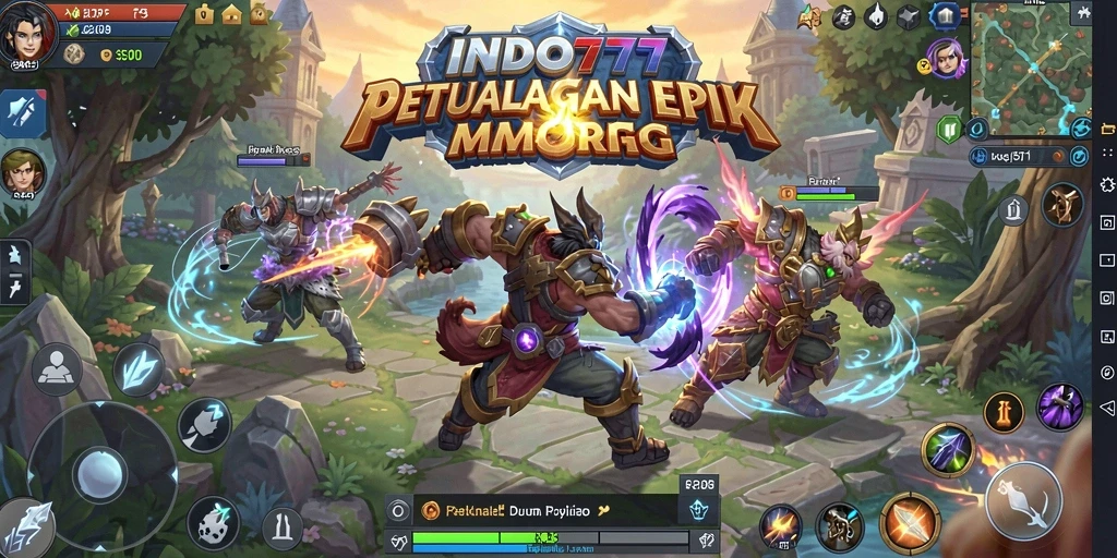 Tangkapan layar dari gameplay menakjubkan di INDO777 yang menunjukkan pertarungan epik.