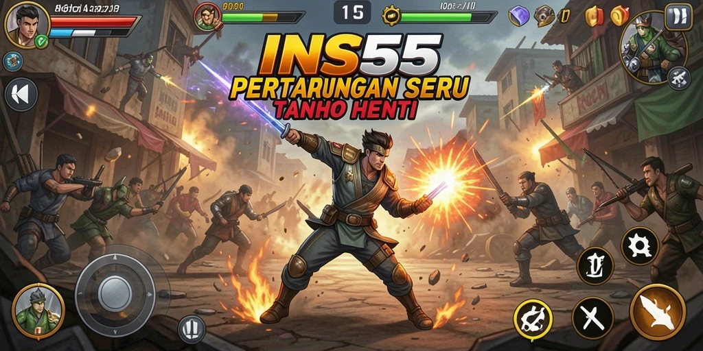 Tampilan gameplay INS55 yang menegangkan dan penuh aksi.