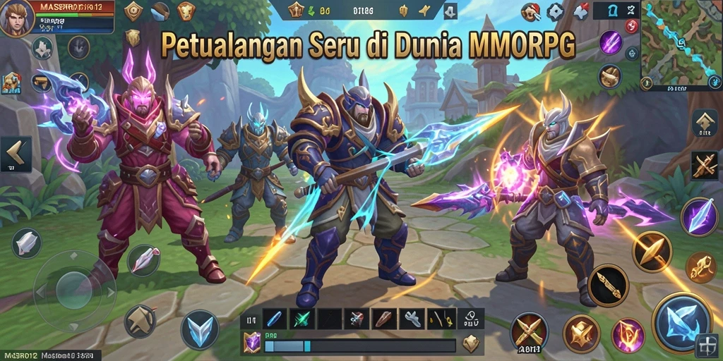Gameplay epik dalam petualangan MMORPG MASBRO12.