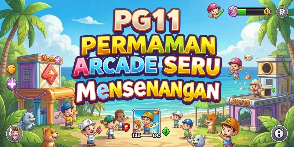 Tampilan gameplay PG11 yang penuh warna dan seru.