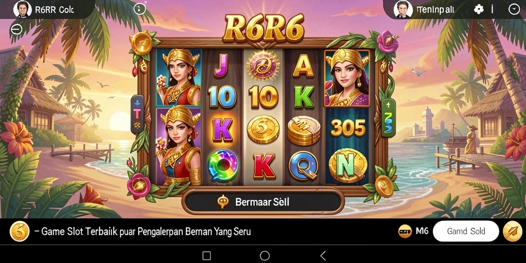 Tampilan menarik gameplay Slot R6R6 dengan fitur jackpot.