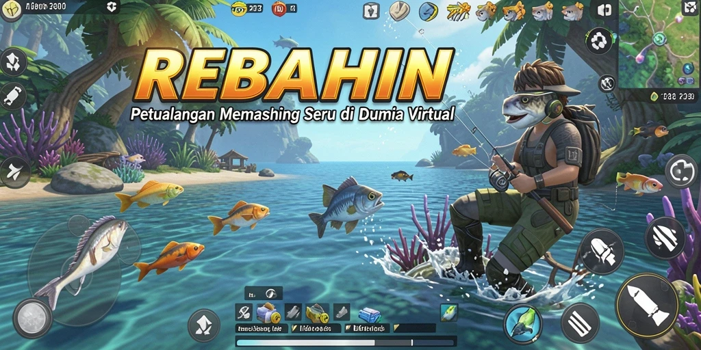 Tangkapan ikan terbesar dalam gameplay REBAHIN yang seru.