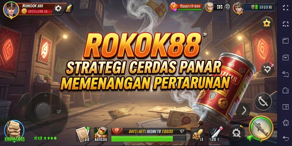 Screenshot gameplay ROKOK88 menampilkan strategi taktis yang seru.