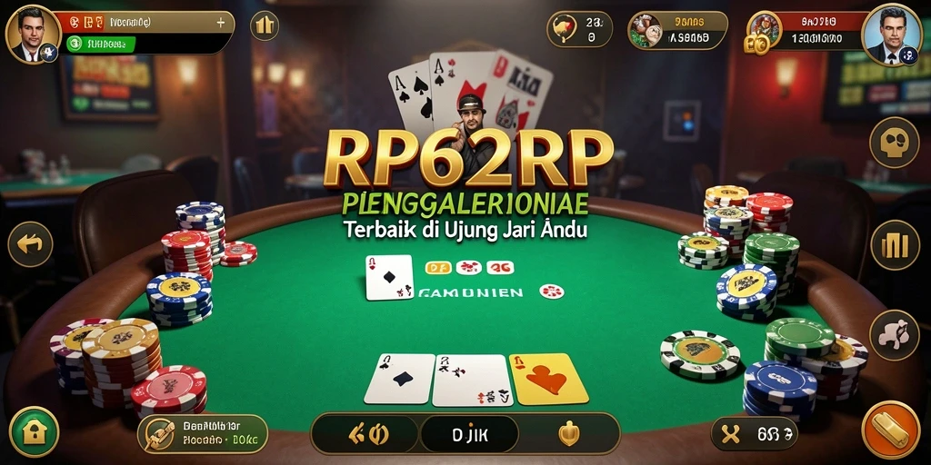 Tampilan gameplay Poker yang menarik dan mendebarkan.