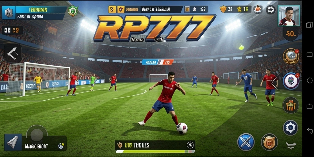 Tampilan gameplay seru dari RP777 dengan aktivitas olahraga menarik.