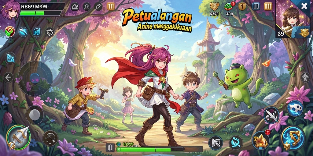 Screenshot gameplay <strong>RR89</strong> yang memperlihatkan aksi seru di dunia Anime.