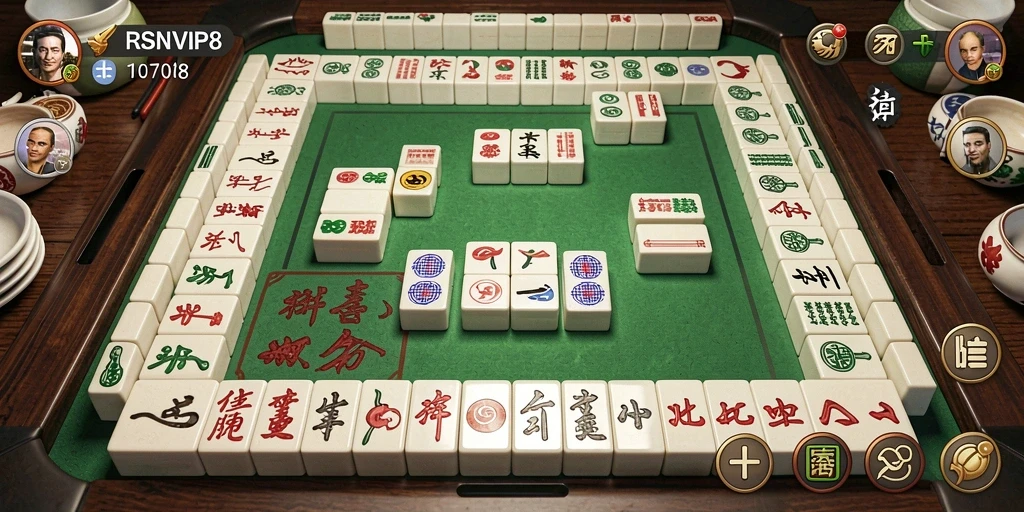 Tampilan menarik dari gameplay Mahjong di RSNVIP8.