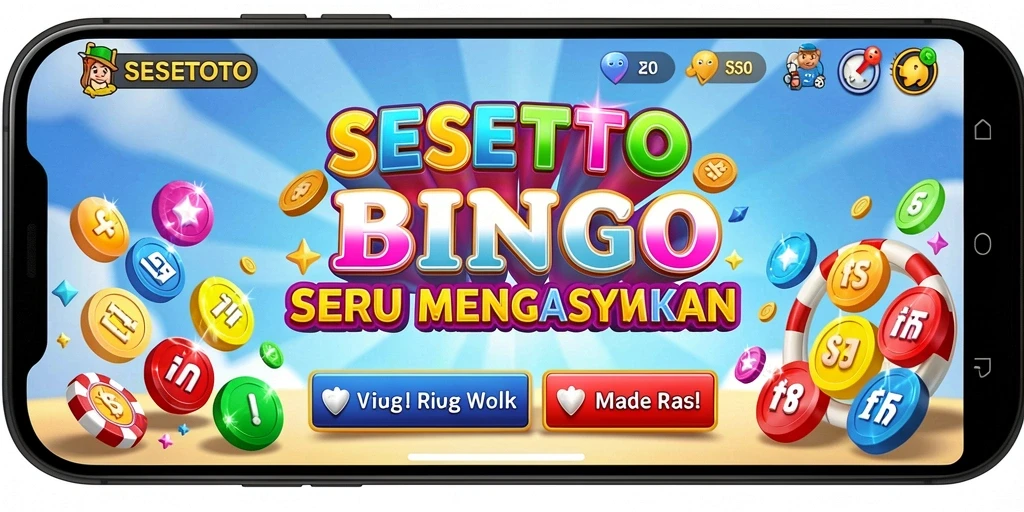 Tampilan gameplay Bingo di SESETOTO yang menarik dan seru.