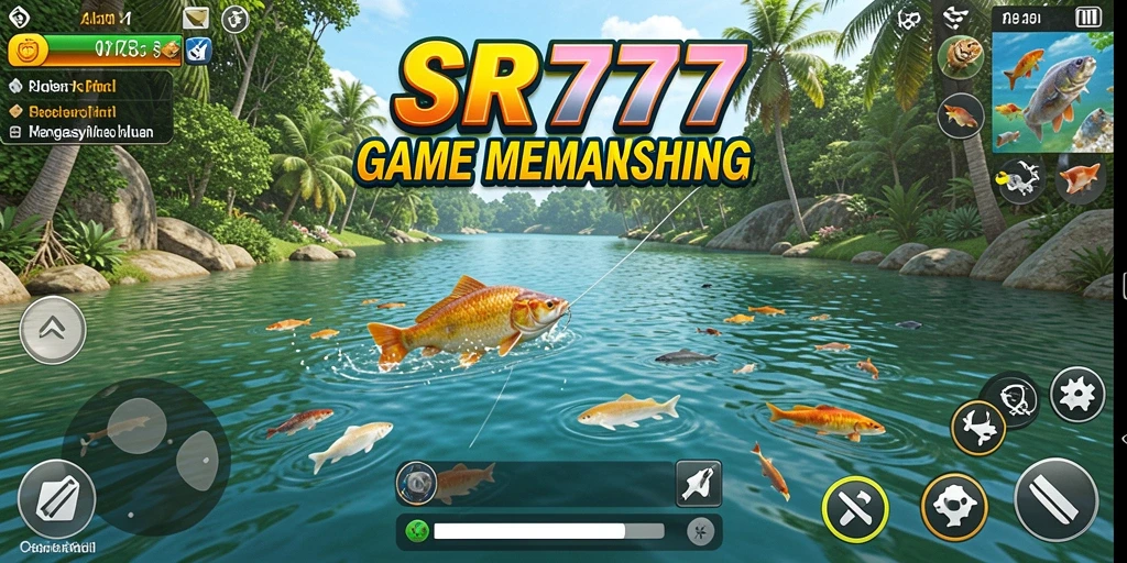 Screenshot game SR777 menampilkan gameplay memancing yang seru.