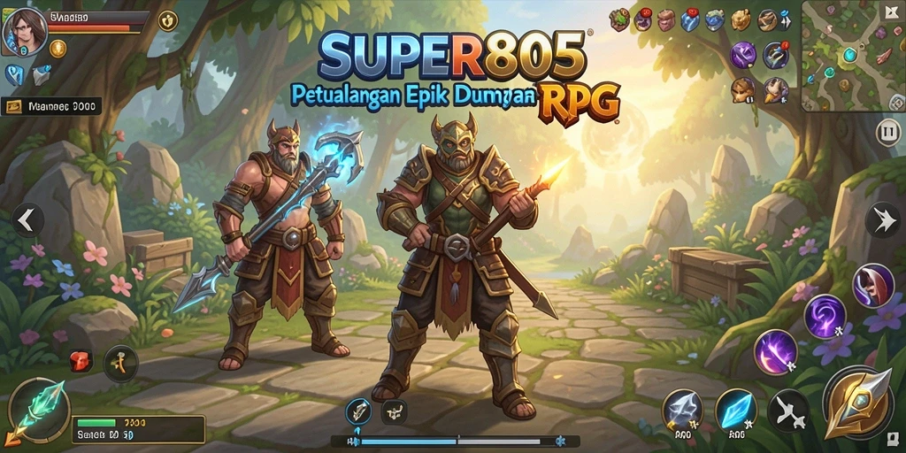 Tampilan luar biasa dari gameplay RPG SUPER805 yang memikat.