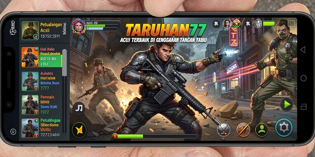 Tangkapan layar TARUHAN77 menunjukkan aksi gameplay yang mendebarkan.