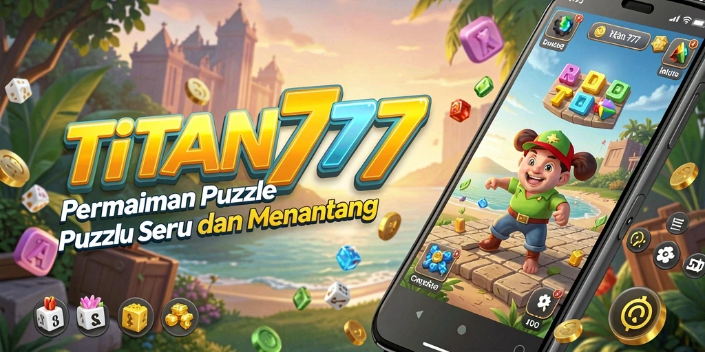 Screenshot gameplay TITAN777 menampilkan tantangan puzzle yang menarik.