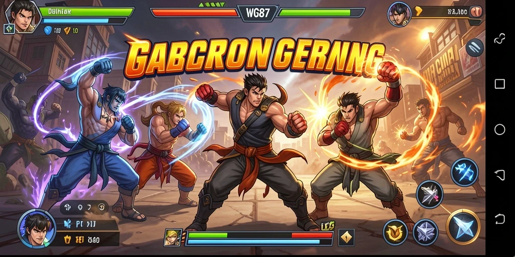Screenshot menampilkan aksi pertarungan seru dalam WG87.